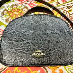 Coach Black Serena Satchel cross body purse.  Used once.